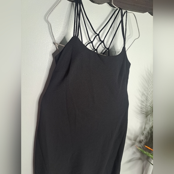 Cachet Strappy Little Black Dress Size 12 - Picture 5 of 7
